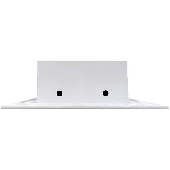 Buildmart Standard Linear Slot Diffuser Modern AC Vent Cover 8" x 4" White Black - Picture 10 of 14